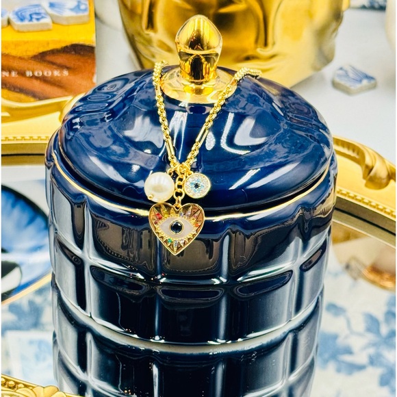 🆕 KATE SPADE 🧿 NWOT Evil Eye Cluster Pendant Necklace - Picture 12 of 16